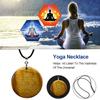 Flower of Life Pendant Seven Chakras Meditation Crystal Stone Pendant Necklace