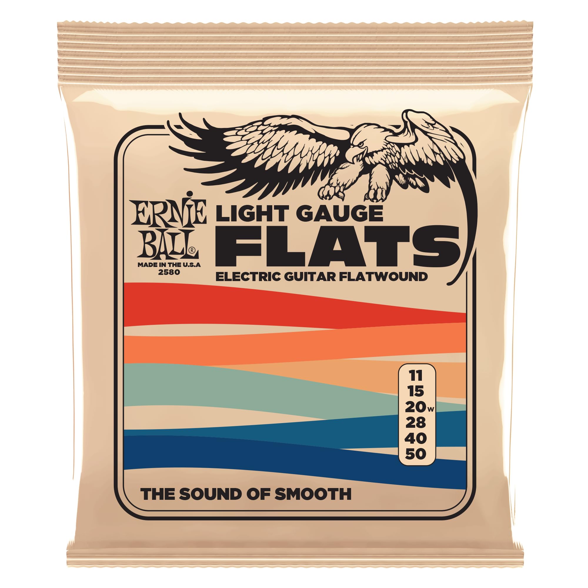 

ERNIE BALL 2580 Electric Guitar Strings FLATWOUND LIGHT [Genuine] (11-50)