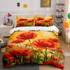 Bright Red Poppy Flowers. Bedding Sets Duvet Cover Sets Duvet Covers Pillowcases(1* Duvet Cover 2* Pillowcases Without Duvet Insert)