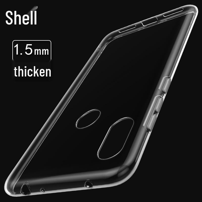 Husă transparentă moale pentru telefon Redmi K30 Pro și Note 9S, 1,5 mm grosime