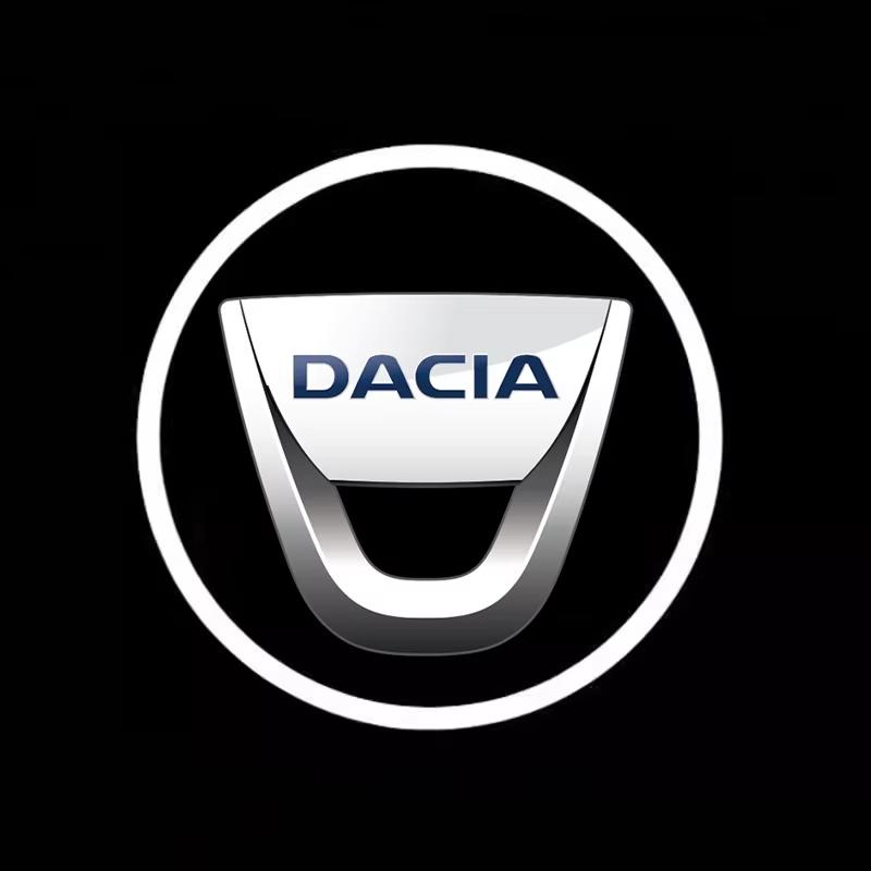 2 Stück HD Auto Tür Willkommenslicht LED Projektorlampe Zubehör für Dacia Bigster Spring Duster Sandero Jogger Dokker Lodgy