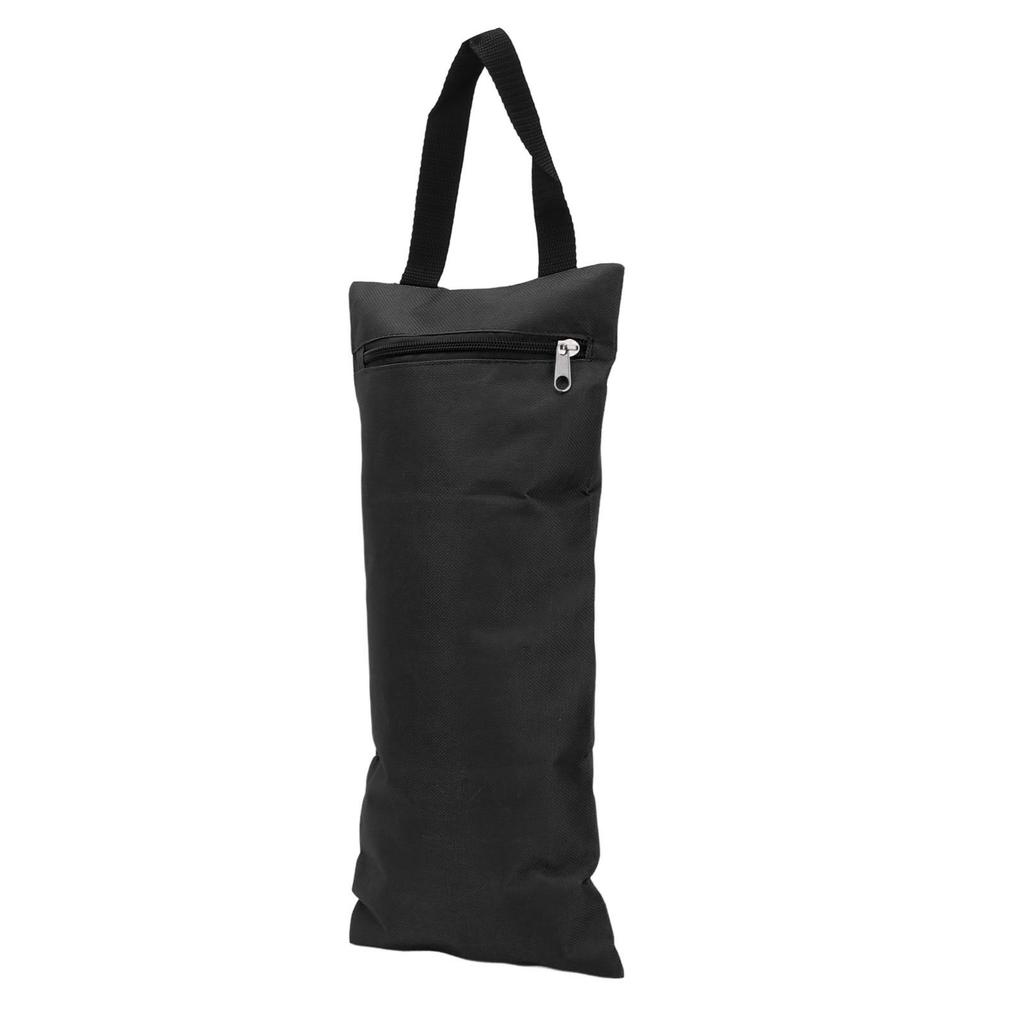 Yoga Sandbag 3 Colors Zippered Design Oxford Cloth Material Rollable Foldable Weighted Fitness Bag for TrainingBlack 41.5x18 Cm
