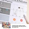 2026 Yearly Wall Calendar Poster With Stickers Large Planning Schedule Home Office Organization Time Management Tool Schedule