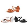 Mode Mädchen Tanzschuhe für Frauen Modern Tango Tanzen BLadies Ballsaal Latein Schuhe Performance Schuhe Salsa Sandalen 3.5CM Absatz