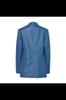 Women Party Formal Handmade New Blue Blazer Genuine Lambskin Leather Stylish