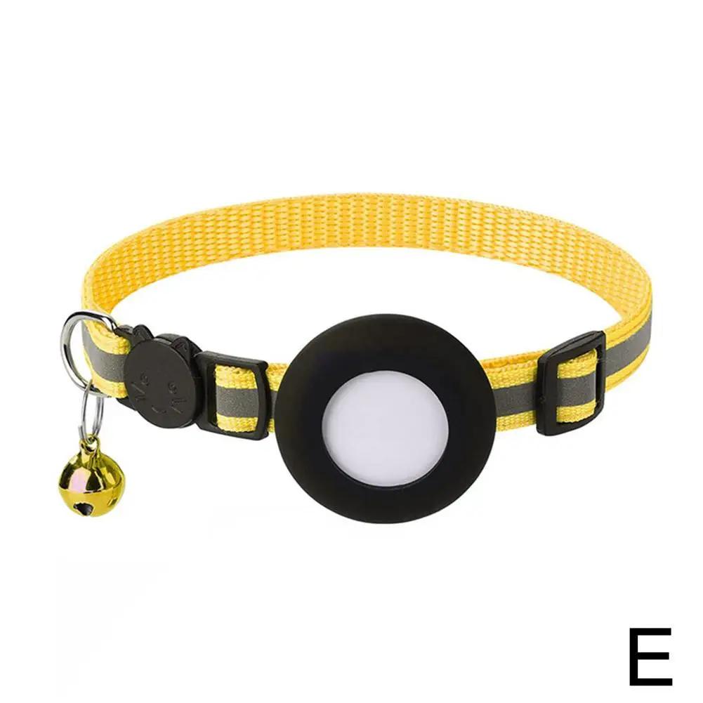 Pet for GPS Holder With Bell Cute Reflective Address Bird Cat Night Footprint Collar Not Include GPS or Other