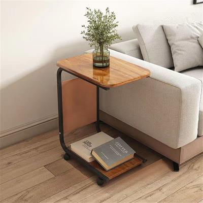 1pc Bedside Storage Cabinet,Simple Tea Table Shelf for Living Room,Floor Dining Cart,Sofa Side Table,Suitable for Bedroom,Living Room