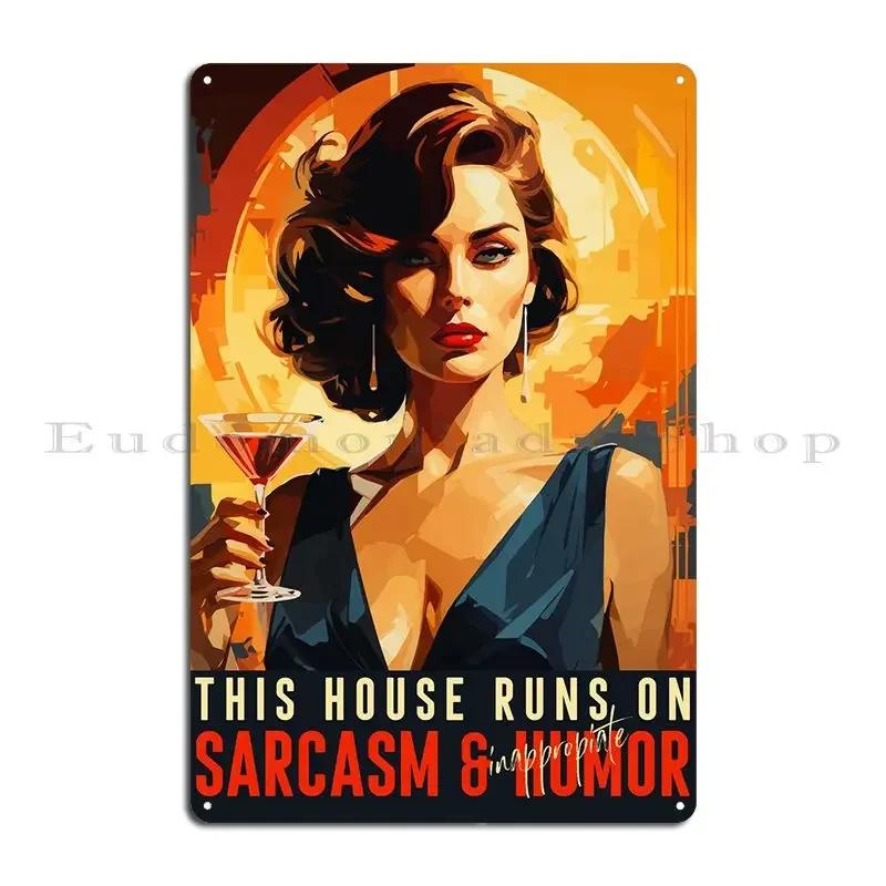 Funny Art Deco Home Print Metal Plaque Poster Retro Plaques Party Vintage Designer Tin Sign Poster 20x30cm(7.8x11.8inch)