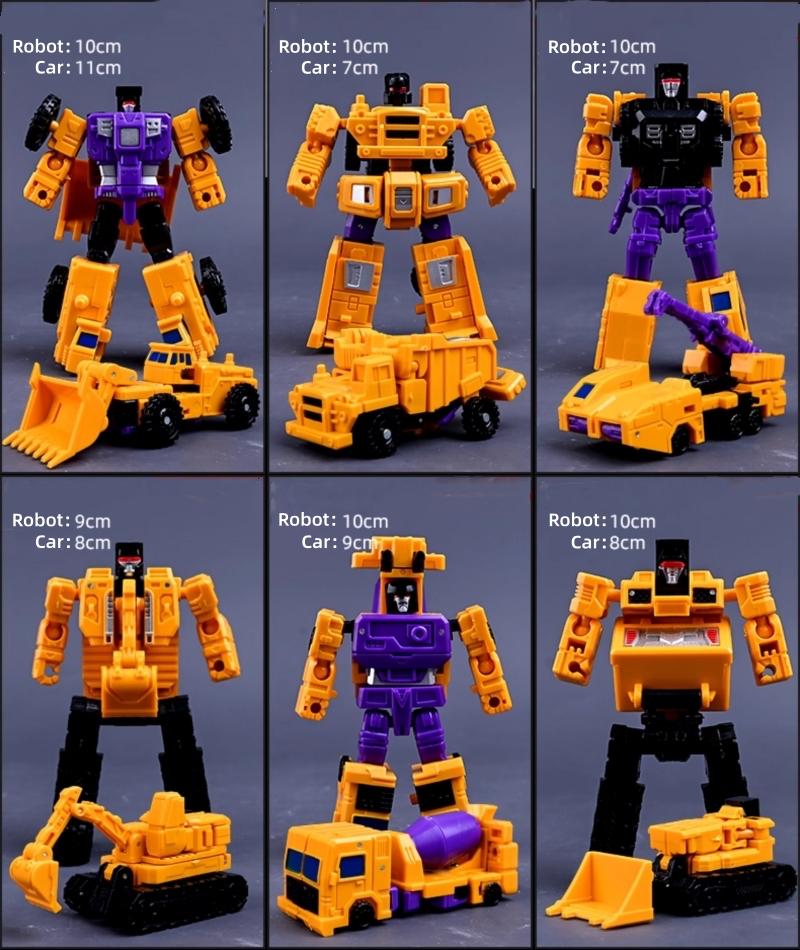 Baohaixing MINI 21CM New Transformation Toys 6 In 1 Devastator Action Figure Robot Engineering Vehicle Model Gift Child Kid