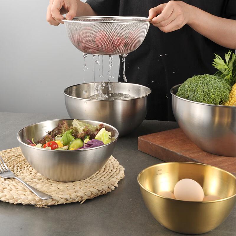 Zhangxingzhe Thickened 304 Stainless Steel Mixing Bowl