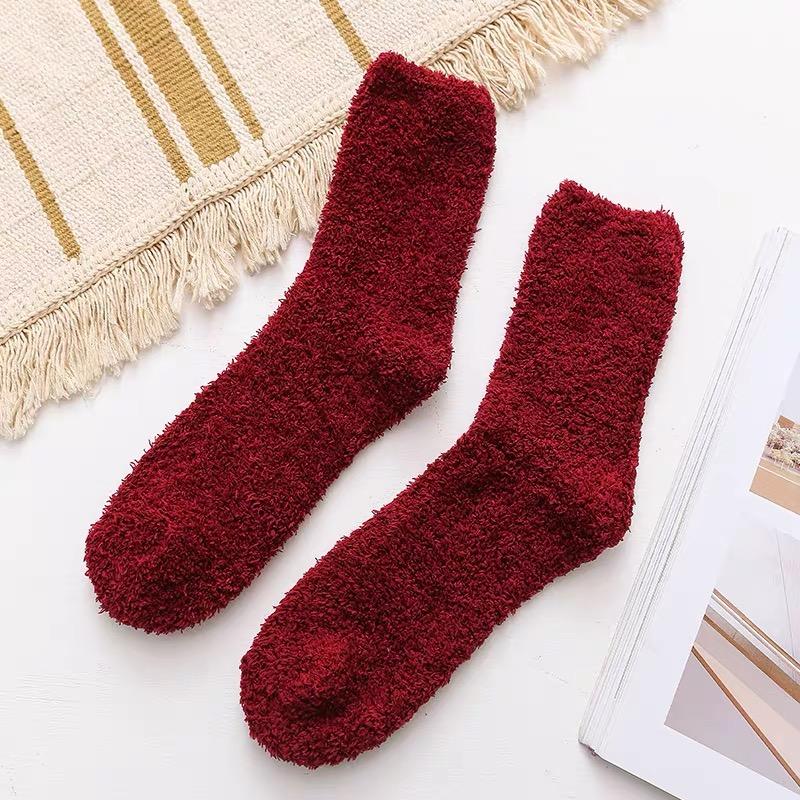 1/3Pairs Men Super Thick Coral Fleece Socks High Quality Home Floor Warm Winter Cold Snow Boot Socks Cotton Plush Thermal Sock