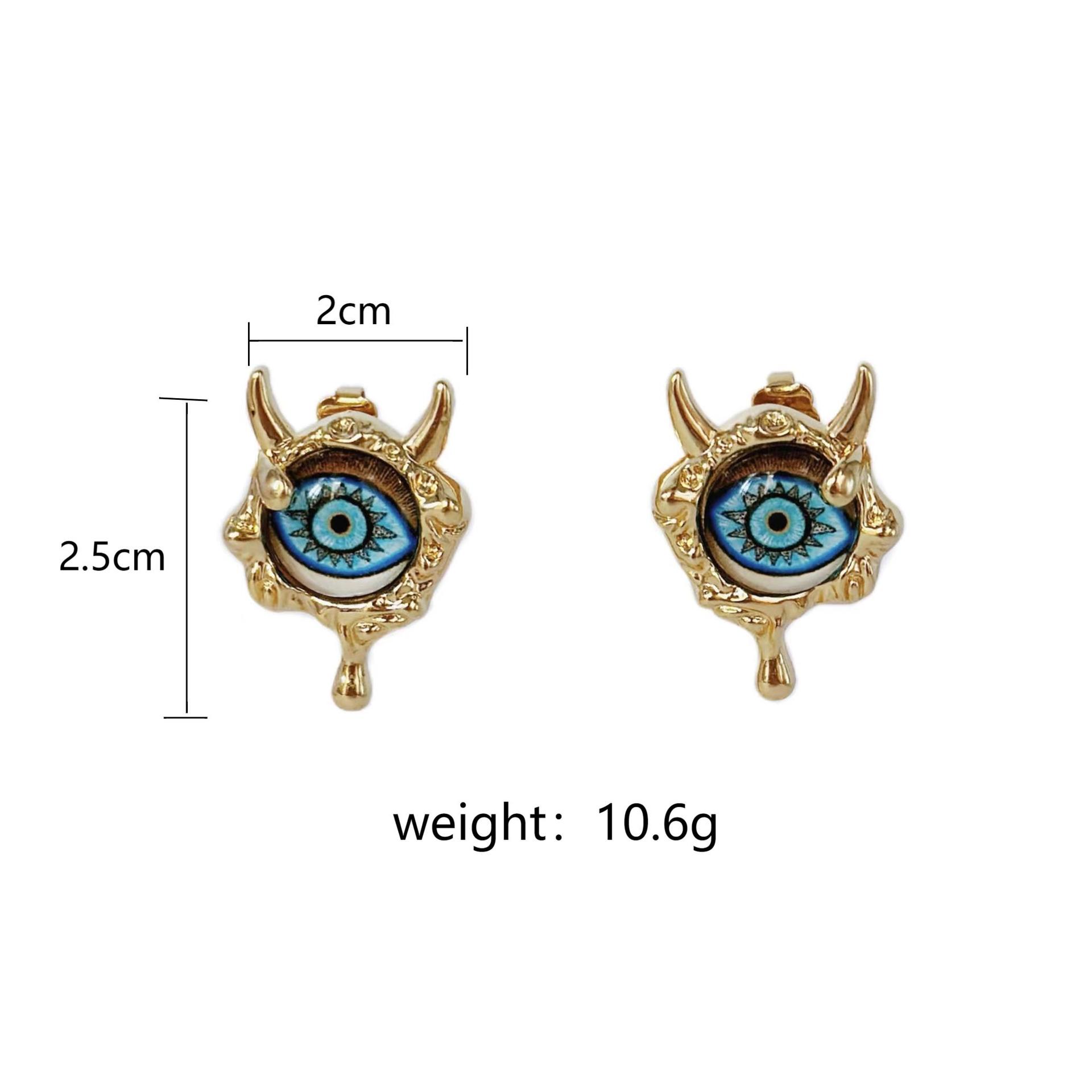 

Лидер продаж, преувеличенный национальный дизайн, ретро-личность, серьги «Дьявольский глаз», простые серьги-символы свободы, ювелирные изделия