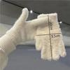 Thickened Winter Gloves Solid Color Five Finger Gloves Cute Furry Gloves  Winter