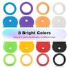 24/32/40 Pcs Colored Key Caps Flexible Round Rubber Key Covers Semi-circular Key Tags Identifiers for House Keys Non Odd-Shaped Keys
