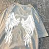 The White Wings Of Angels Men Women Tops Pattern Crewneck T-Shirt Pattern Oversize Tee Clothing Harajuku Loose Tshirt Couple