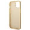 Guess Guhcp14Mhggshd iPhone 14 Plus/ 15 Plus 6.7 Złoty/Gold Twarde Etui Brokatowy Napis