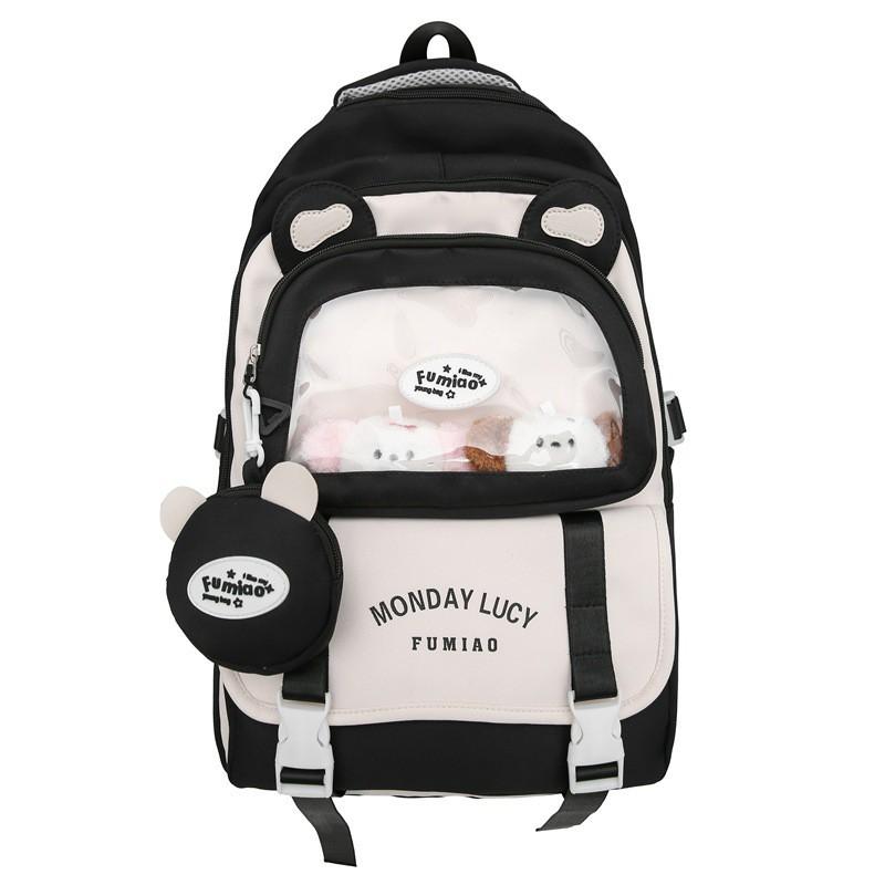 

Школьная сумка Женская Ins Sen Серия Милый Медведь Ушная Боль Сумка Ученики Средней Школы Большой Емкости Компьютерный Рюкзак