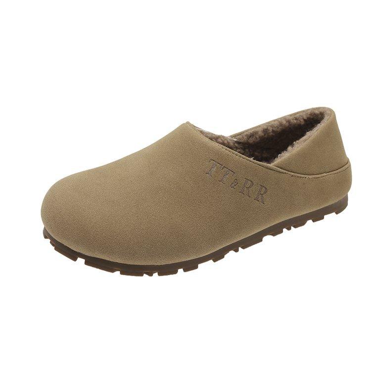 

Флисовые туфли-лодочки женские осень-зима 2025 пушистые туфли хлопковые туфли ретро-туфли женские зимние туфли ретро-стиль женские туфли 40