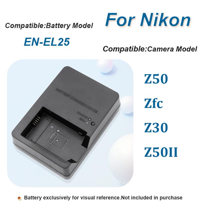 MH-32 MH32 Charger Camera for Nikon EN-EL25 ENEL25 EL25 Battery Nikon Z50 ZFC Z30 Z50II Micro Single Camera