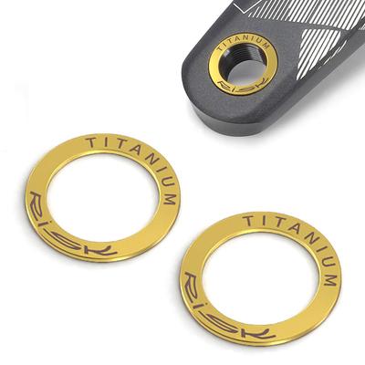 Morytrade Pedal Spacer Pedal Gasket Crank Washer Gap Titanium Alloy (gold)