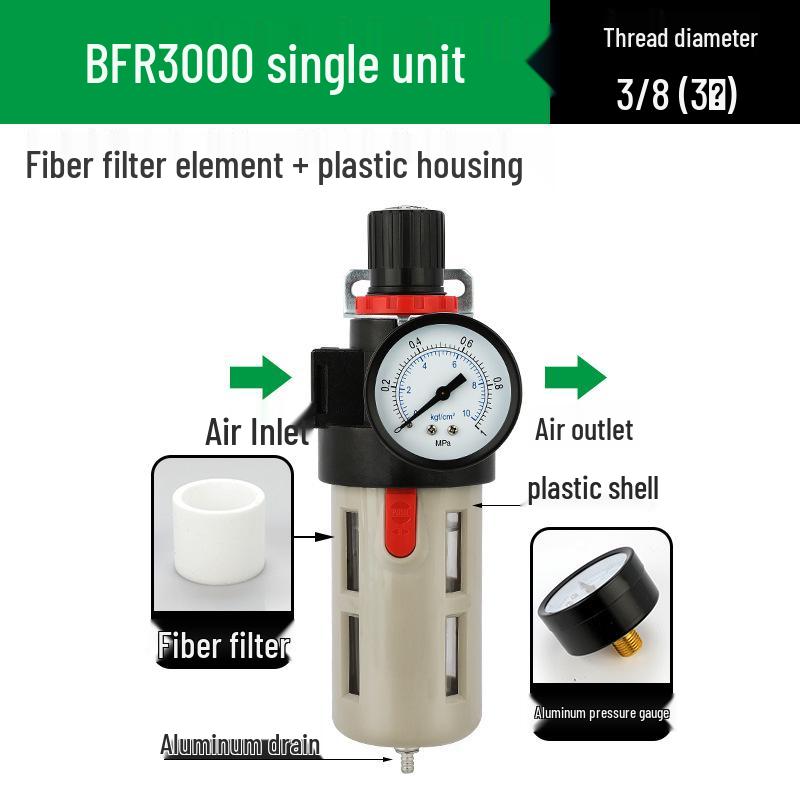 AFC2000 Luftdruckregelventil mit Öl-Wasser-Abscheider und AFR Druckminderfilter