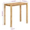 Vidaxl Stolik Barowy, 112X55X108, Lite Drewno Mango