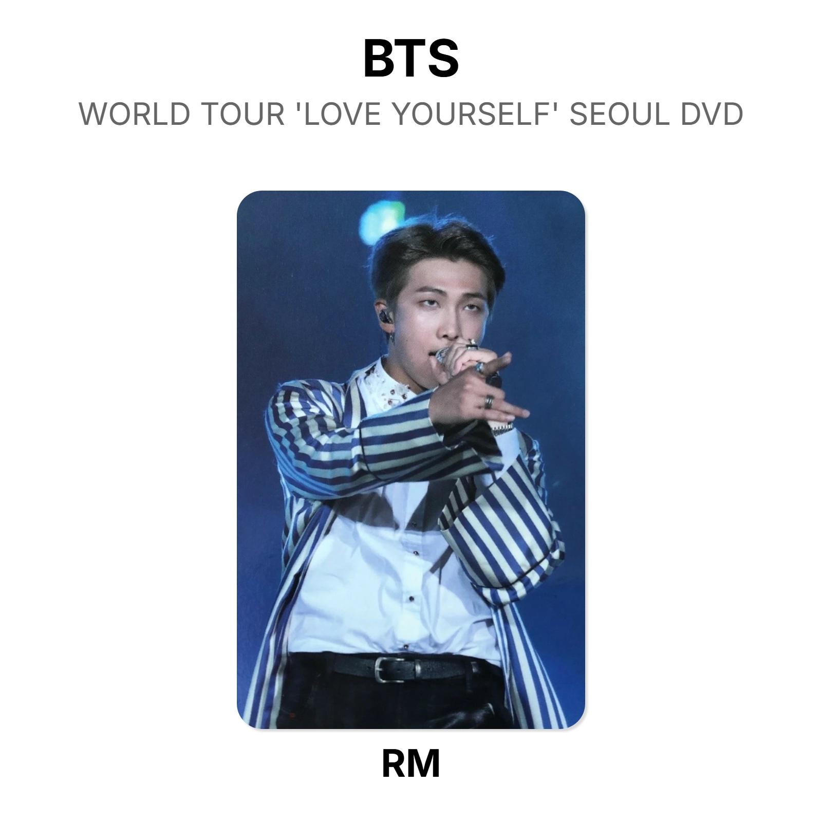 BTS WORLD TOUR LOVE YOURSELF SEOUL DVD Official Photocard RM