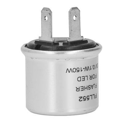 Relè Lampeggiatore LED Calotta in Alluminio 2 Pin Basso Consumo Energetico Lampeggiatore Luci di Direzione 12V