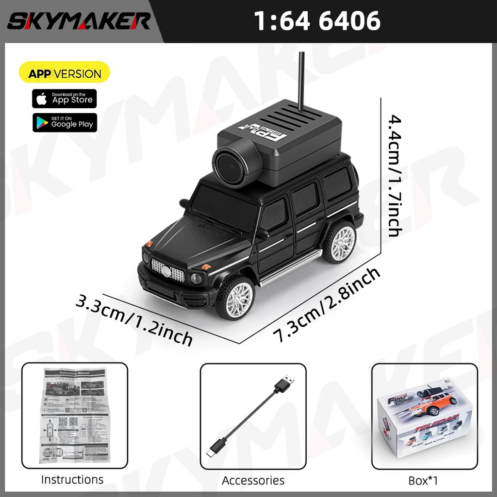 Wltoys Mini Fpv App Control Car 1:64 Mini Remote Control Camera Car 2.4Ghz Led Ambient Lights Mini Rc Car Toys For Boys Gift
