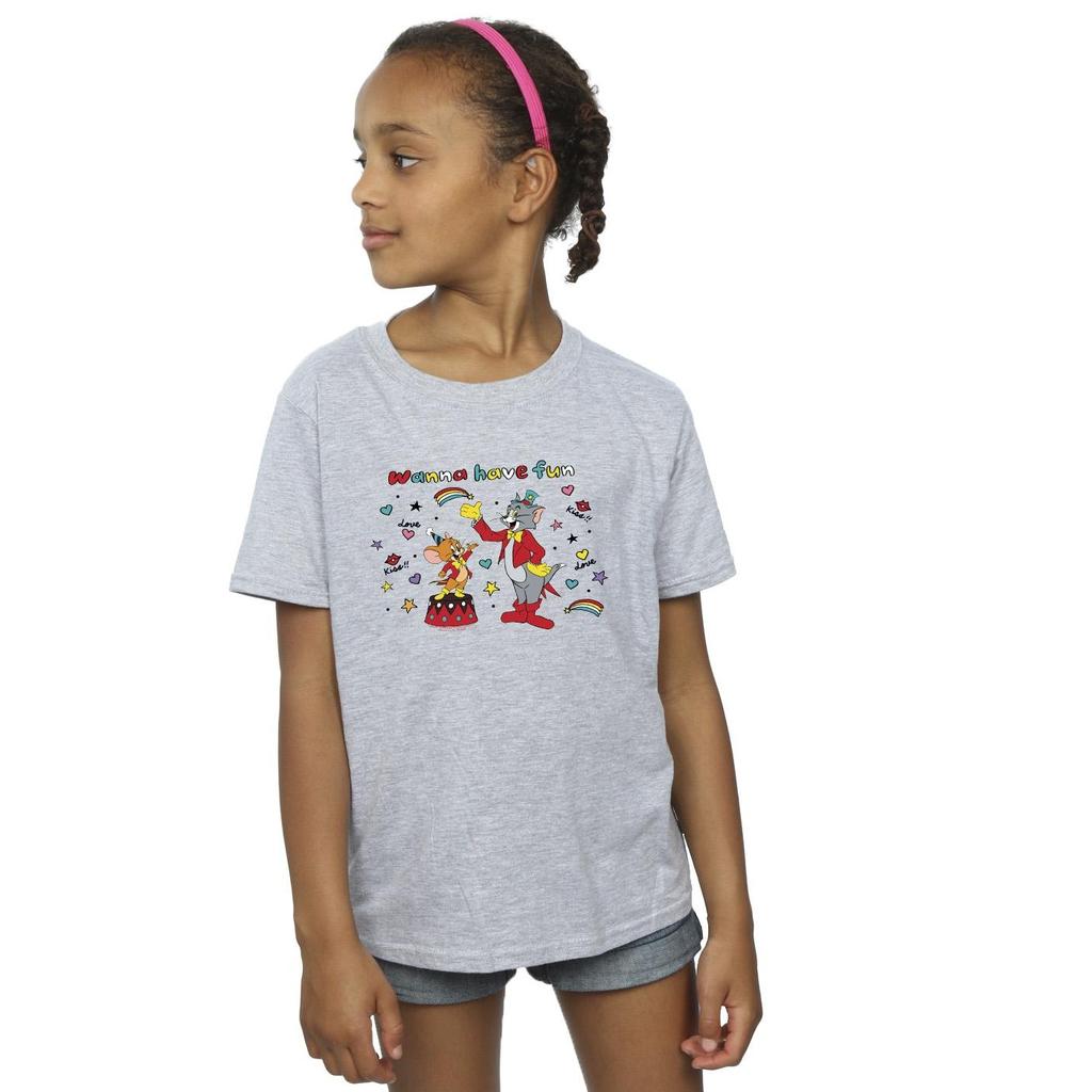 Tom and Jerry Girls Wanna Have Fun Cotton T-Shirt