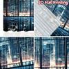 2D flat Photography Backdrop Party Backdrop City Skyline at Night 100% Polyester Festive Wall Decor Use for Holiday