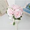 Silk Flowers Bridal Bouquet Artificial Roses Artificial Silk Flower Bouquets  Women Girls