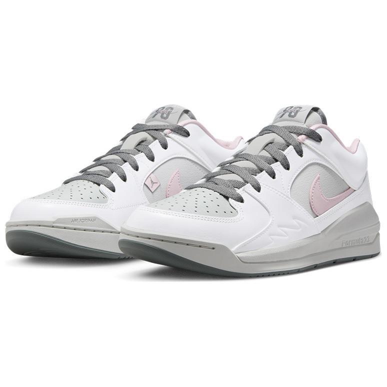 Jordan Stadium 90 Bequeme Rutschfeste Abriebfeste Niedrige Basketballschuhe Damen Weiß Grau Rosa IB4710-060