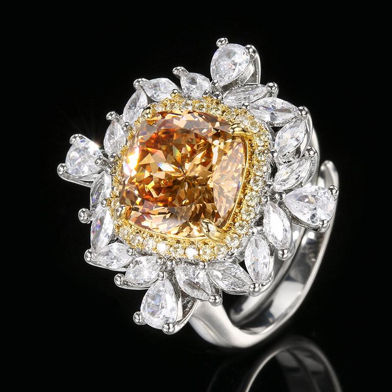 

Ювелирные изделия Медное основание Позолоченное Имитация Огранка Птичье гнездо Сухая роза Ретро Толстый квадратный сет Женский 10 * 10