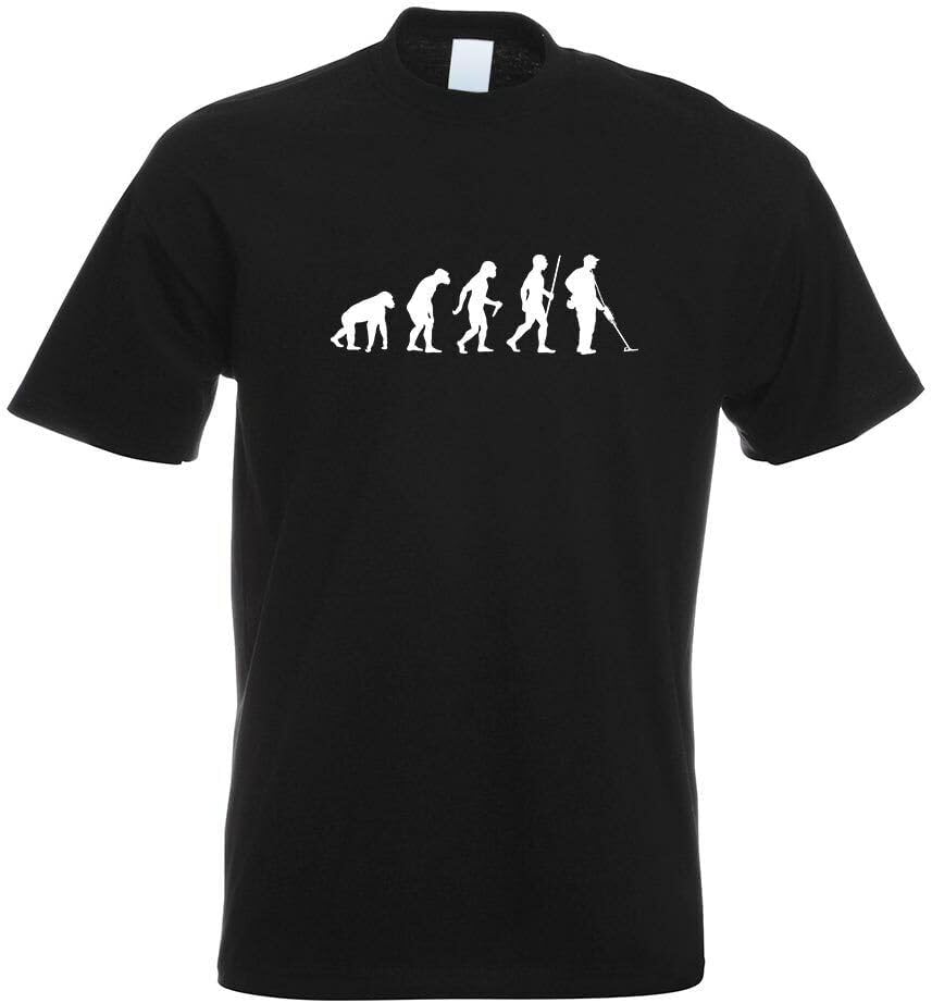 Metal Detector Evolution Men T Shirt Printed Funshirt Design Print M чёрный
