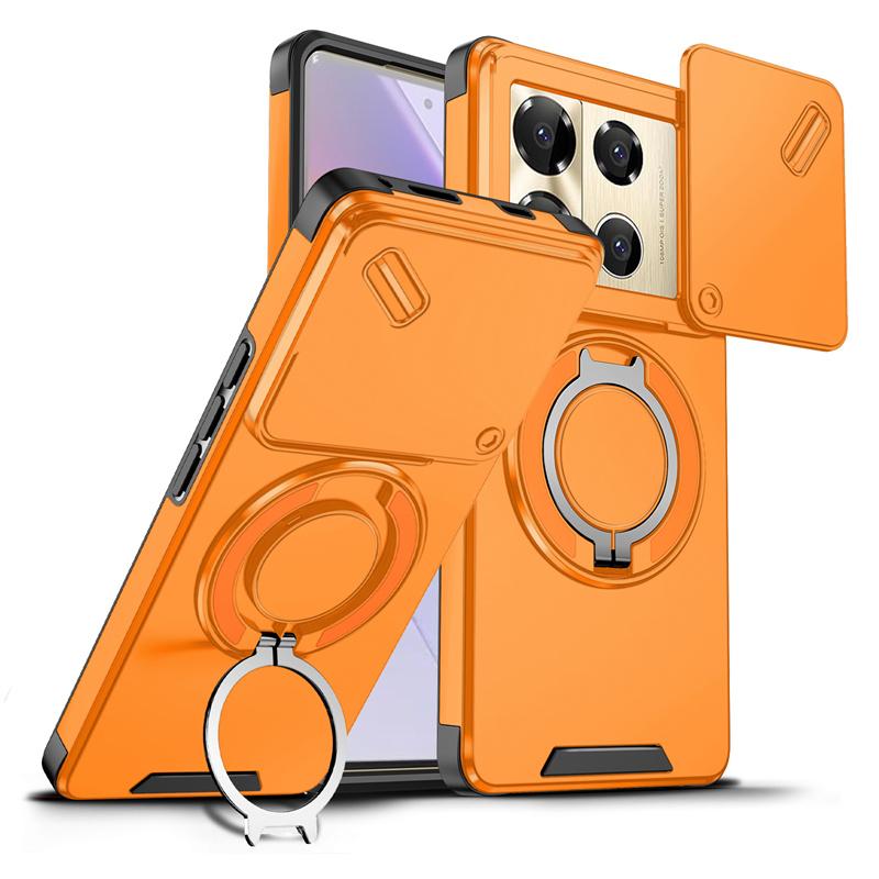 Shockproof Armor Slide Camera Case For infinix Note 40 Pro 5G 4G 50 Pro+4 Plus GT 20 Pro Magnetic Ring Holder Lens Protect Cover