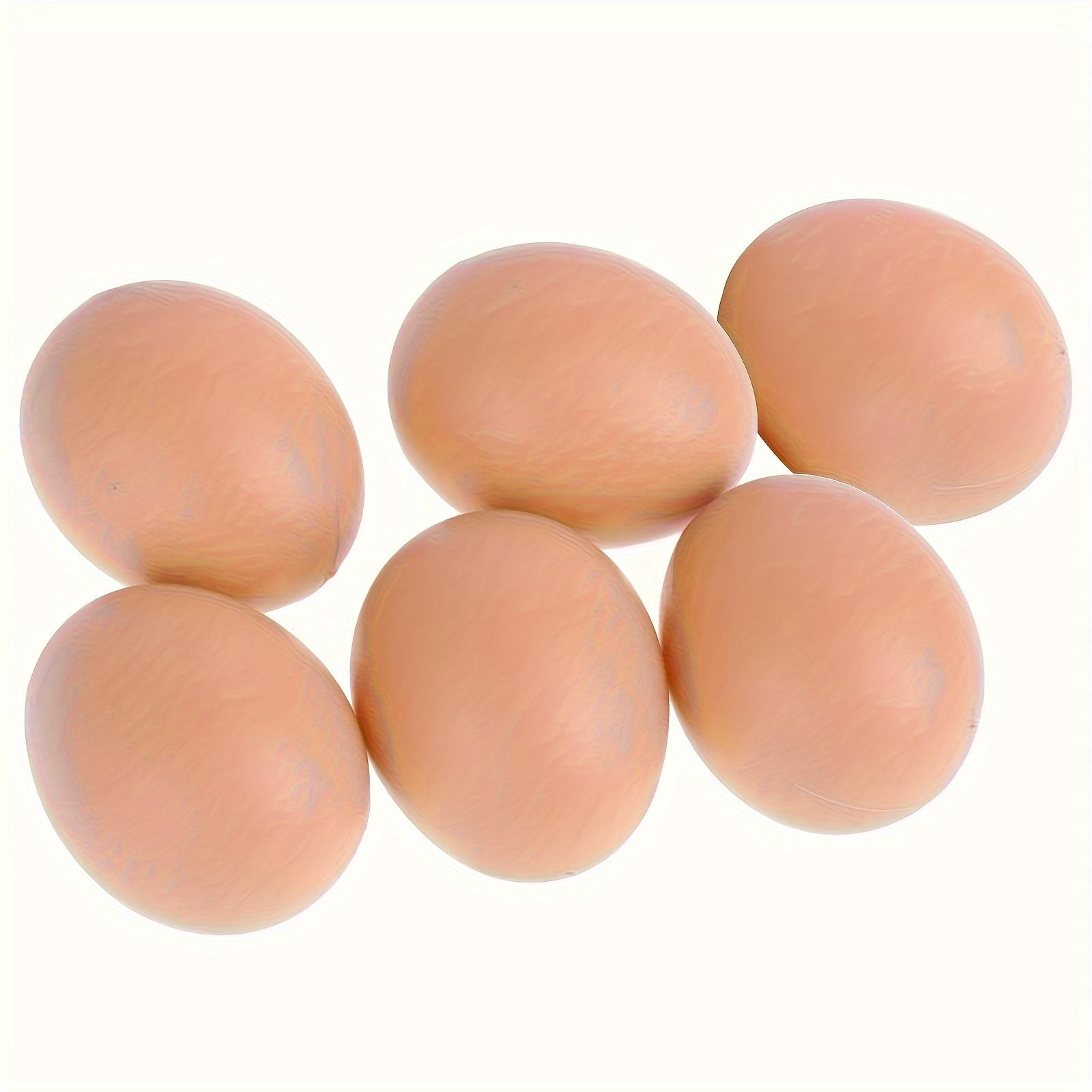 

6PCS Artificial Egg Boxes-Perfect for Chicken Coop Decoration and Farm Animal Supplies,Cage Accessories,Nest Guide,Egg Ornaments
