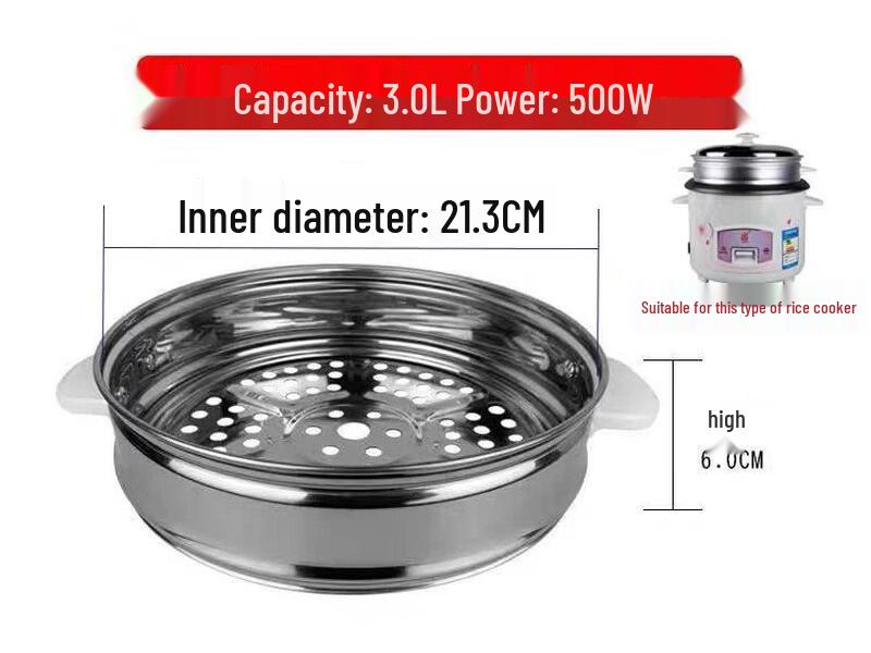 ZISIZ Large Capacity Ceramic Steamer Basket