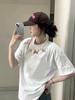 Women's Plus Size Retro Cartoon Short Sleeve T-shirt - American Summer Loose Fit, Petite Design Top