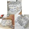 Tea Break Jungle Makeup Bag With Cotton Material And Large Capacity For Travel And Daily Use