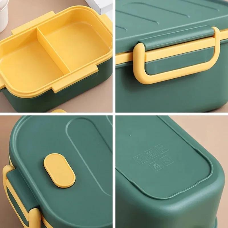 Double Layer Lunch Box Portable Compartment Bento Box Microwavable Food Container Picnic School Bento Lunchbox for Kids Children