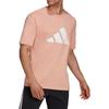 Adidas T Shirts Men's Pink Crew Neck Moderate Straight Fit H39748