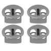 30Pcs Spring Cord Lock Zinc Alloy Durable Multipurpose Spring Toggle Stopper Fastener for Drawstrings Bag Replacement
