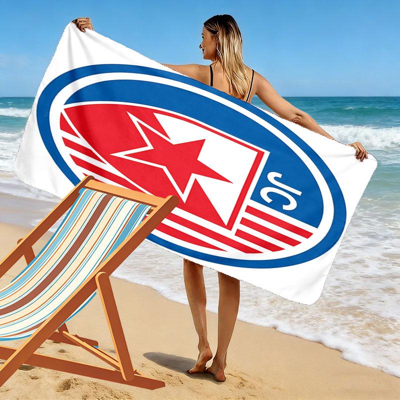 Crvena zvezda Print Beach Towel, Large Soft Quick Dry Towel for Beach Camping Swimming