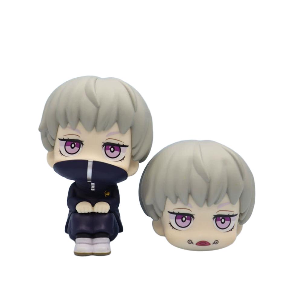 New 5Pcs/set Jujutsu Kaisen Cute Yuji Itadori Gojo Satoru Q Ver. PVC Action Figures Anime Figure Model Toys Collection Doll Gift