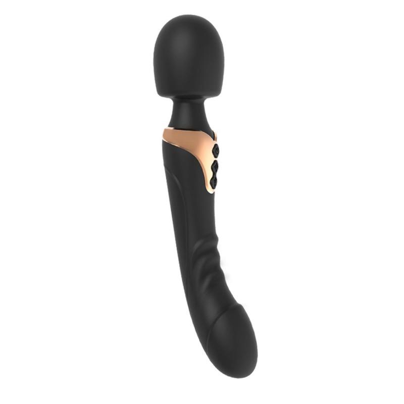 Dual Head Vibrator Clitoris G-spot Dildo Vibrator Clit Vagina Nipple Anal Stimulation Massager Rechargeable Waterproof Adult Sex Toys for Women