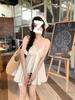 Chic Irregular Pleated Suspender Top – Summer Style for Fashion-Forward Women