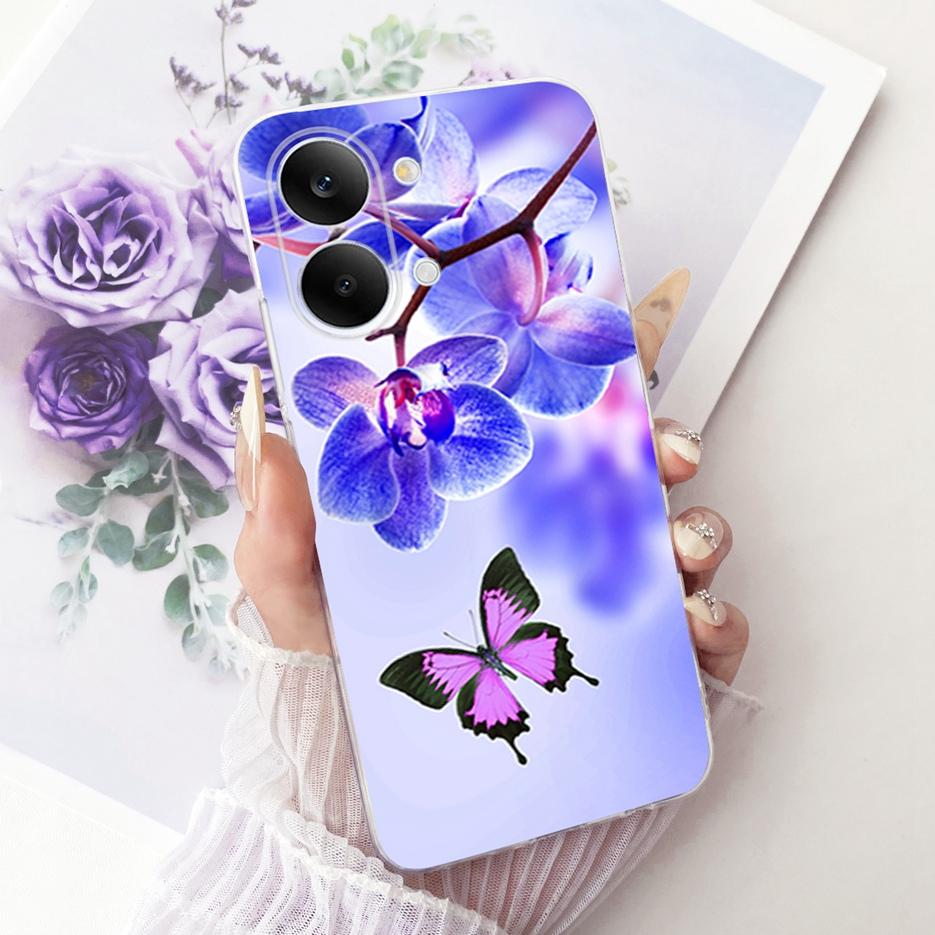 For Xiaomi Redmi Turbo 5 Max Case Cute Cat Flowers Painted Cover Soft Slim Phone Case For Xiaomi Redmi Turbo 5 Turbo5 Max Fundas