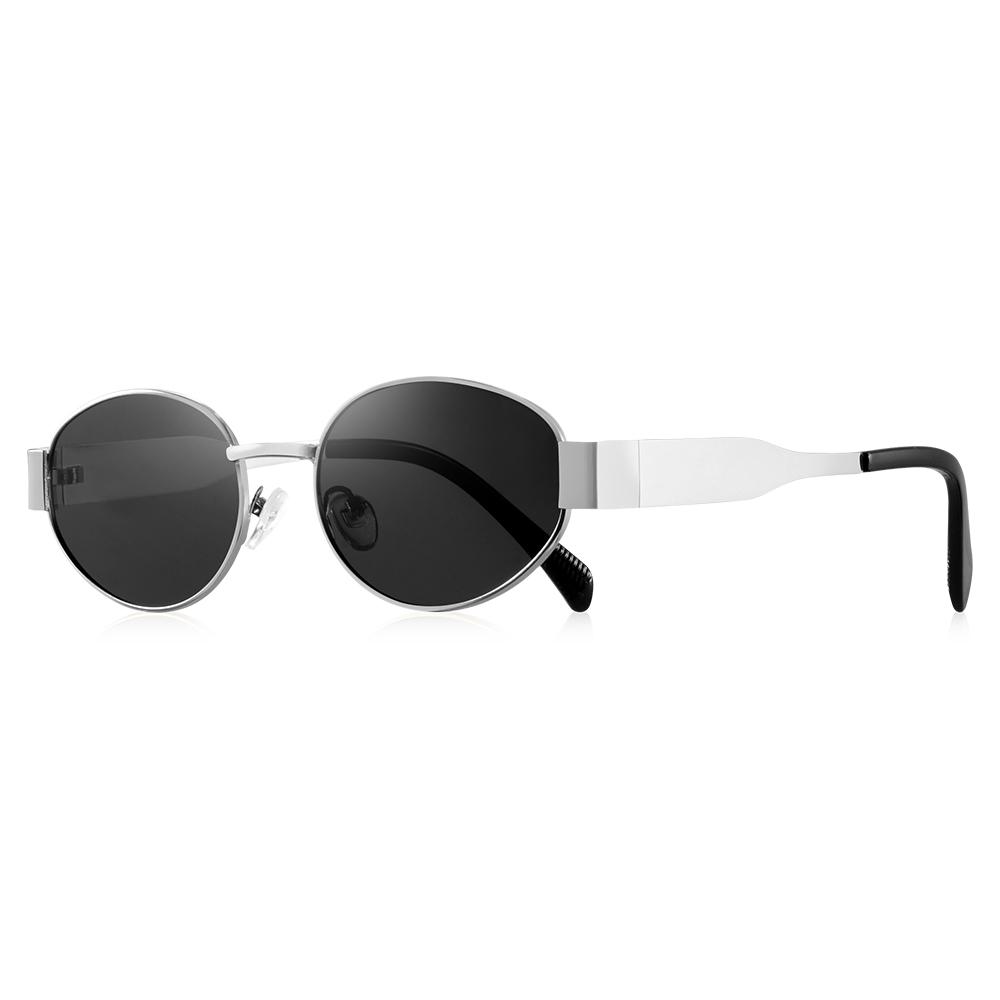 

New Y2K Oval Sunglasses Women Metal Small Round Fashion Glasses Beach Accessories Female Glasses Shades UV400 Eyeglasses 1PC