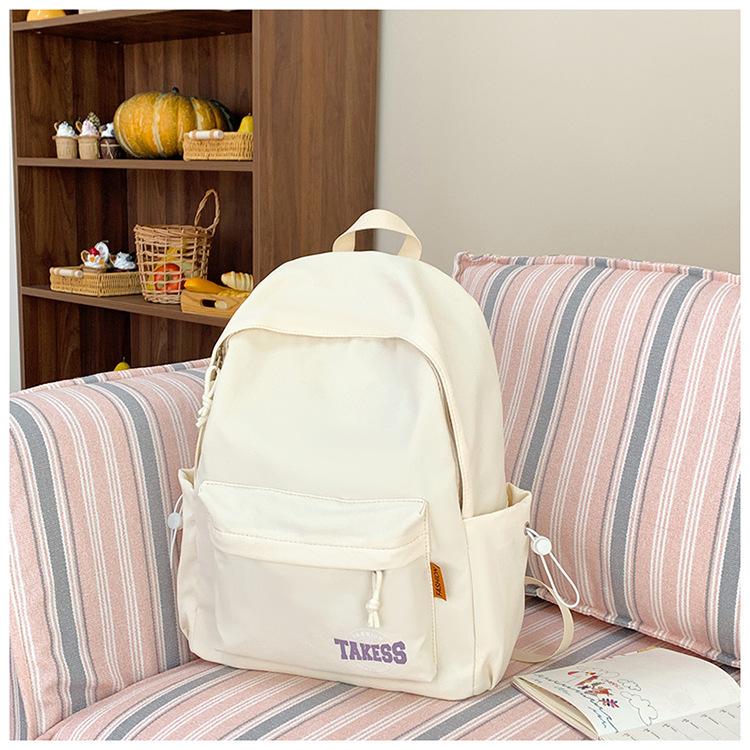 School Bag Travel Girls Leisure Shopping Backpack Korean Female College Student School Bag Simple Versatile Shoulder Bag